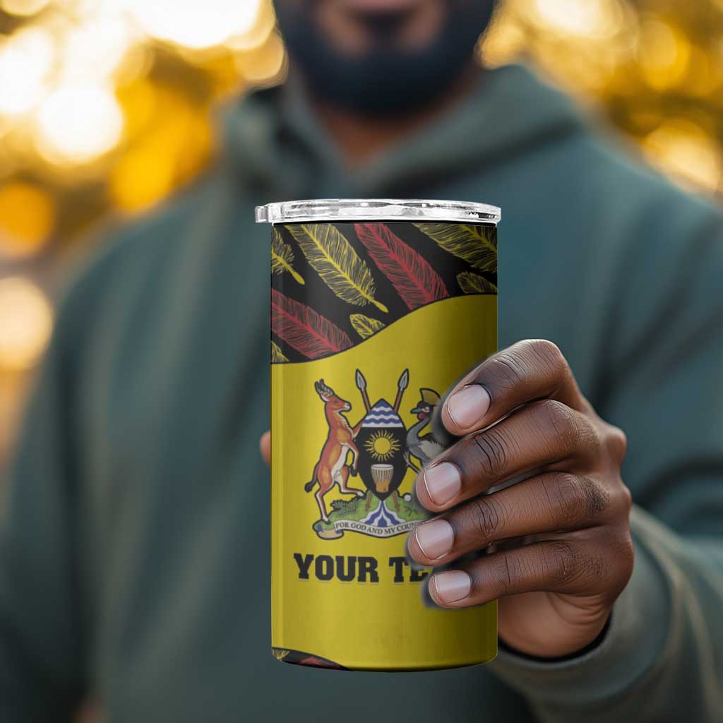 Custom Uganda Cricket 4 in 1 Can Cooler Tumbler Come On Cricket Cranes LT15