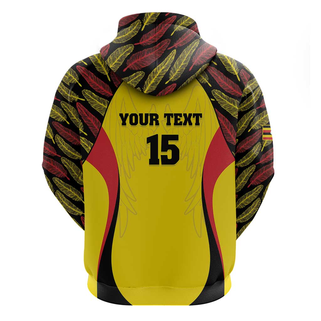 Custom Uganda Cricket Hoodie Go Cricket Cranes LT15