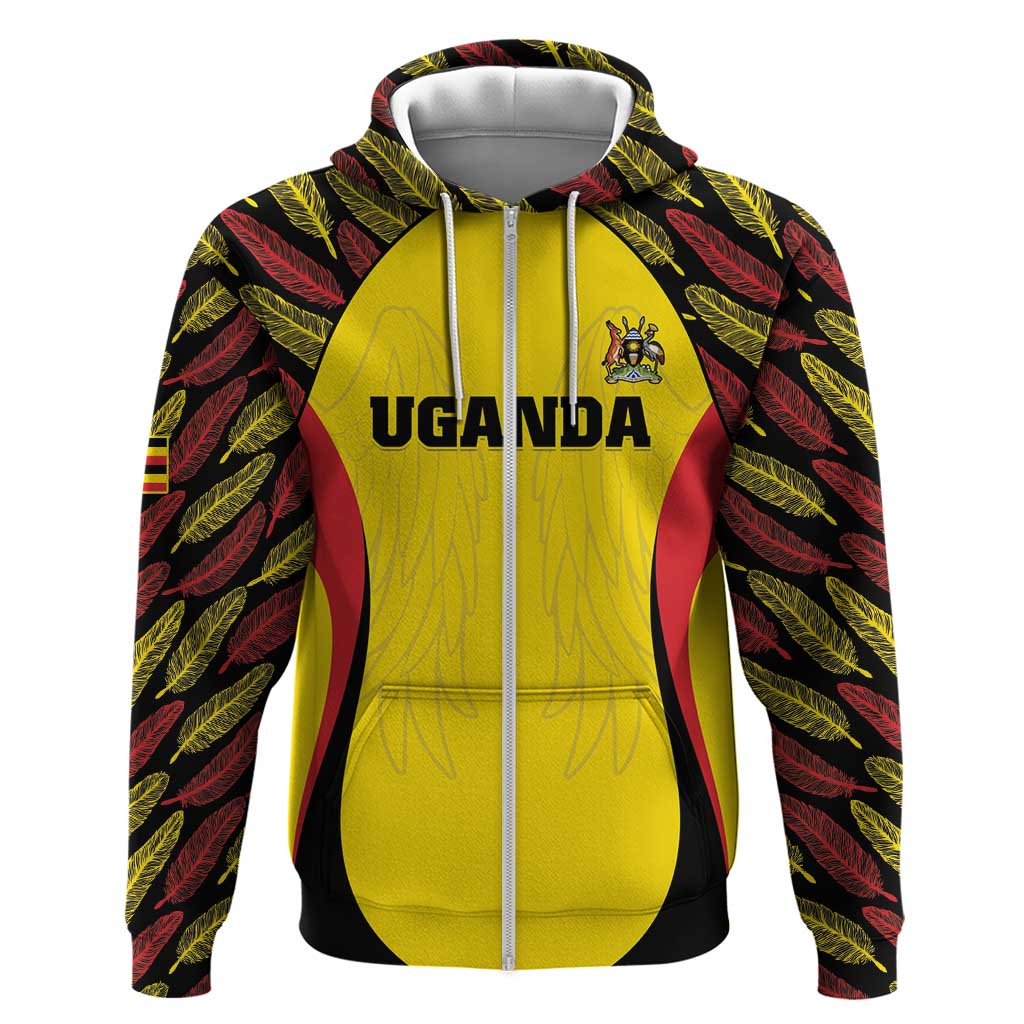 Custom Uganda Cricket Hoodie Go Cricket Cranes LT15