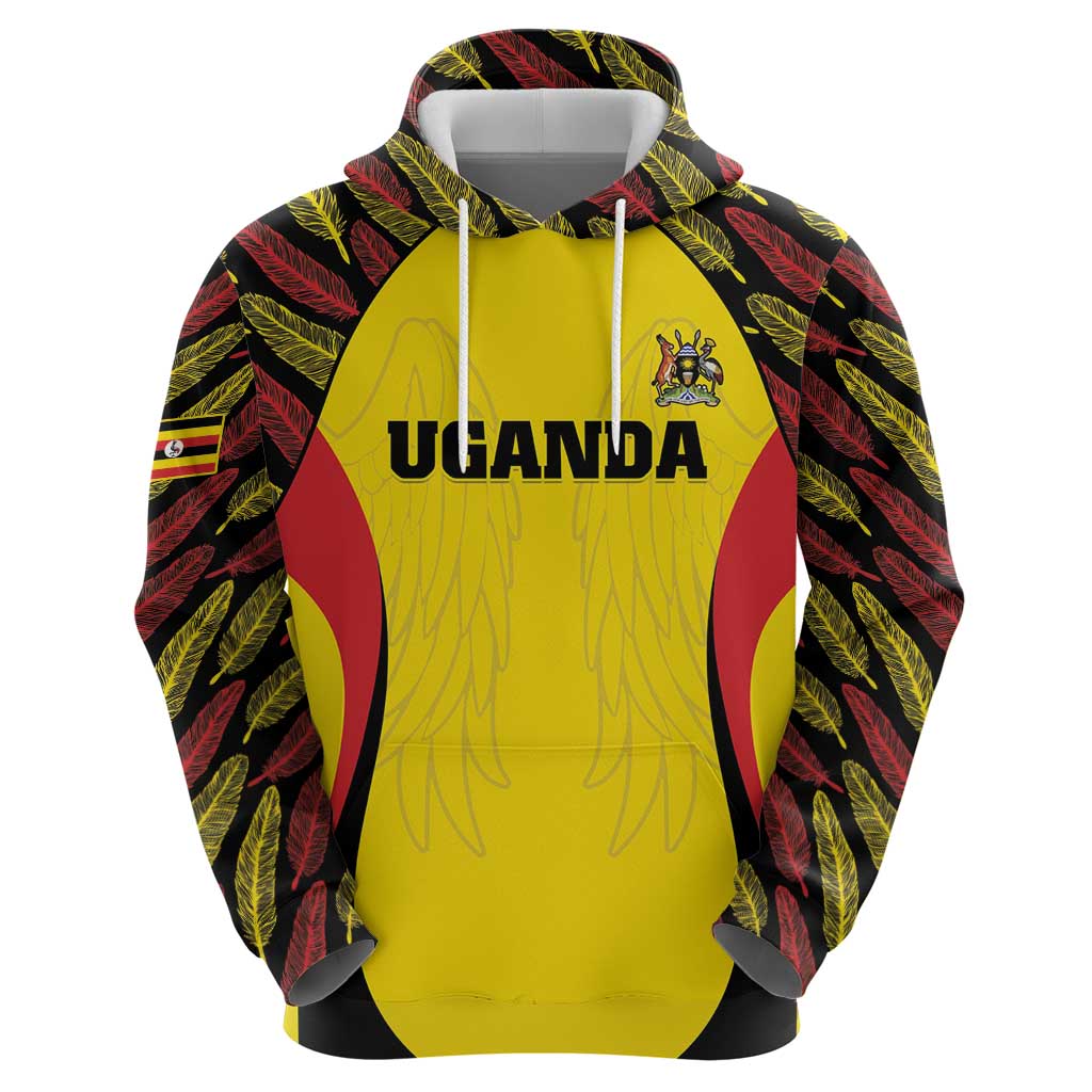 Custom Uganda Cricket Hoodie Go Cricket Cranes LT15