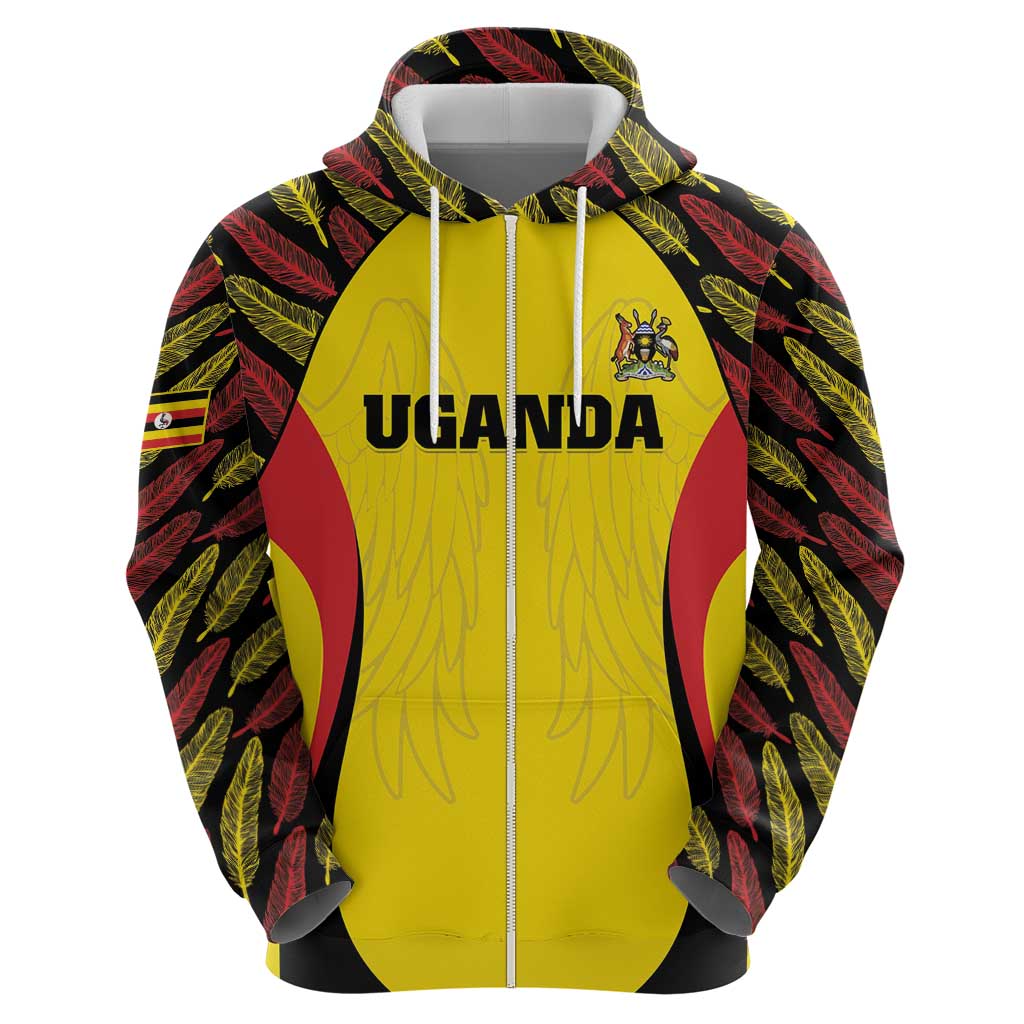 Custom Uganda Cricket Hoodie Go Cricket Cranes LT15