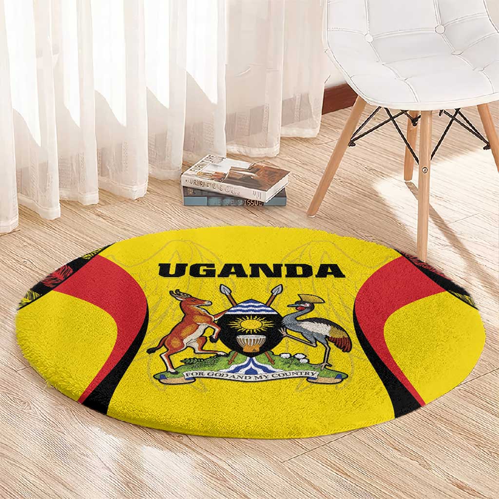Uganda Cricket Round Carpet Come On Cricket Cranes LT15