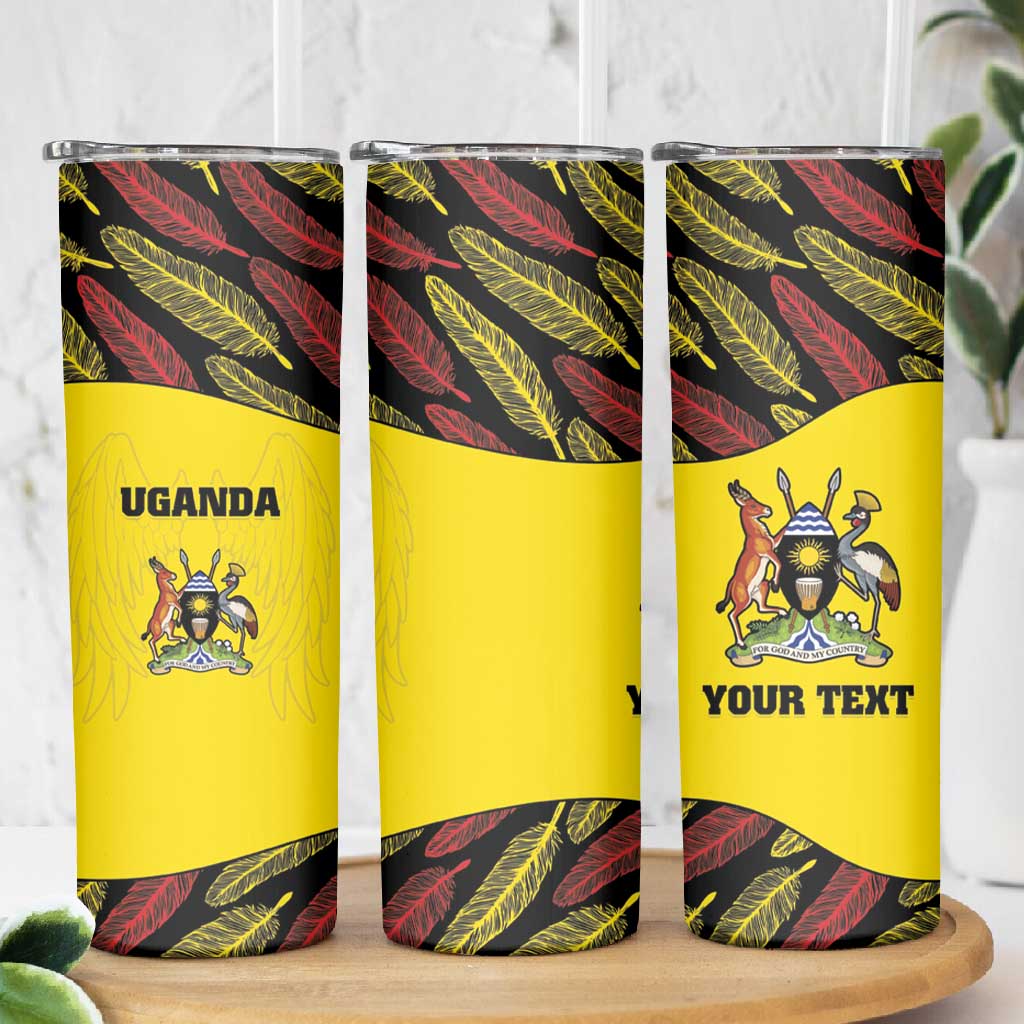 Custom Uganda Cricket Skinny Tumbler Come On Cricket Cranes LT15