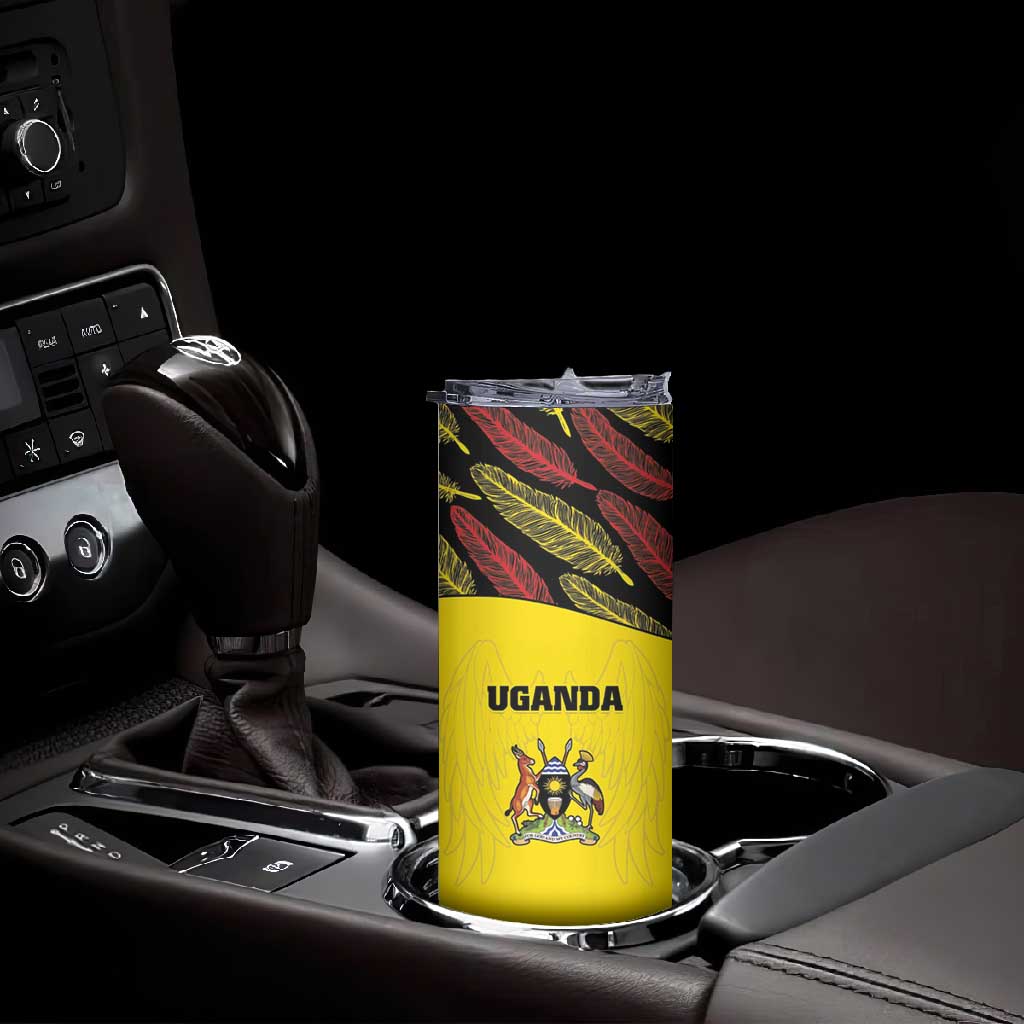 Custom Uganda Cricket Skinny Tumbler Come On Cricket Cranes LT15