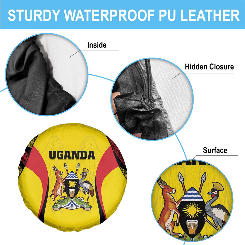 Uganda Cricket Spare Tire Cover Go Cricket Cranes LT15