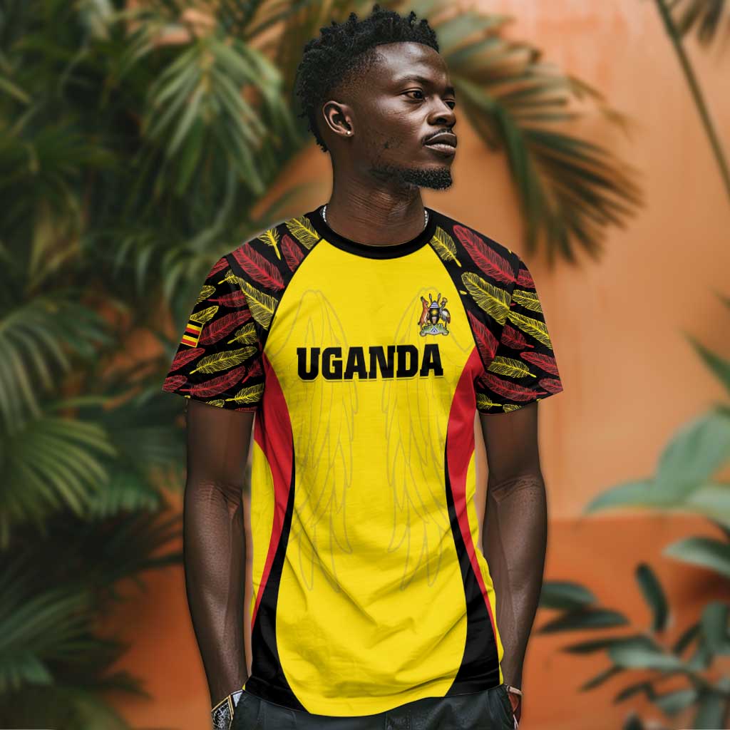Custom Uganda Cricket T shirt Come On Cricket Cranes LT15