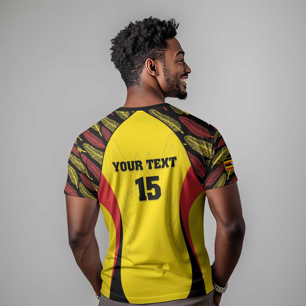 Custom Uganda Cricket T shirt Come On Cricket Cranes LT15