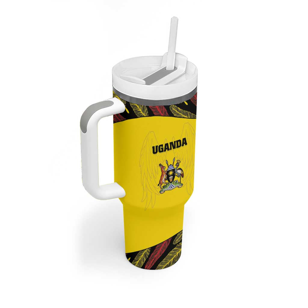 Custom Uganda Cricket Tumbler With Handle Come On Cricket Cranes LT15