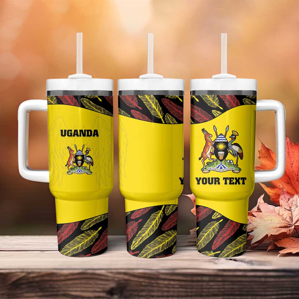 Custom Uganda Cricket Tumbler With Handle Come On Cricket Cranes LT15