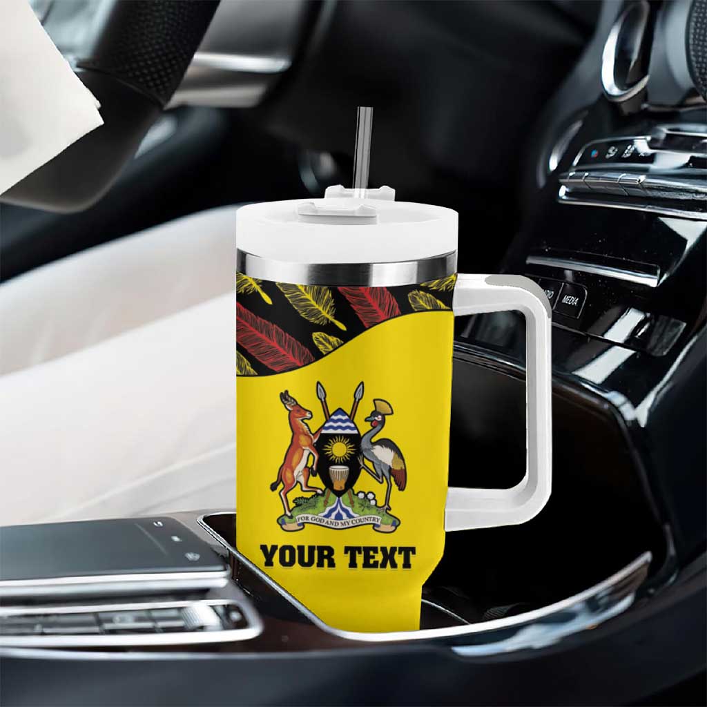 Custom Uganda Cricket Tumbler With Handle Come On Cricket Cranes LT15