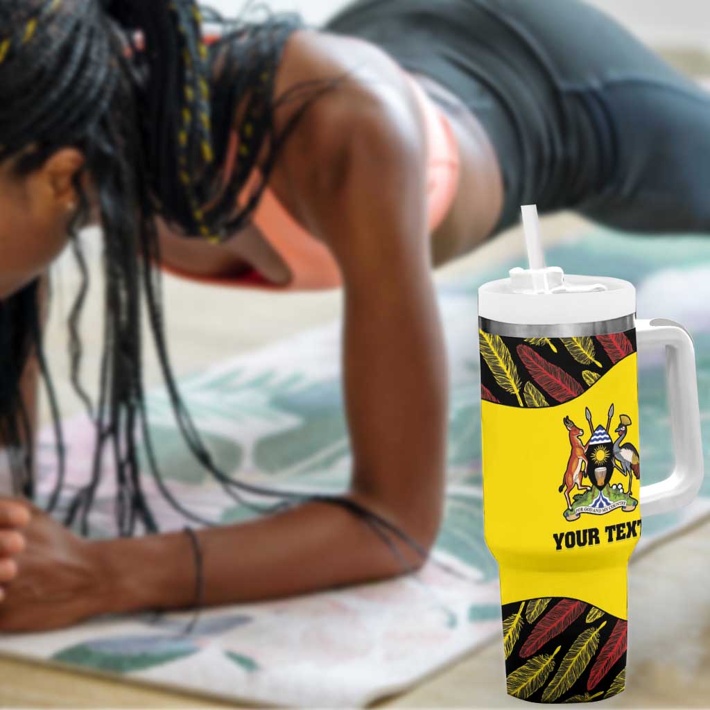 Custom Uganda Cricket Tumbler With Handle Come On Cricket Cranes LT15