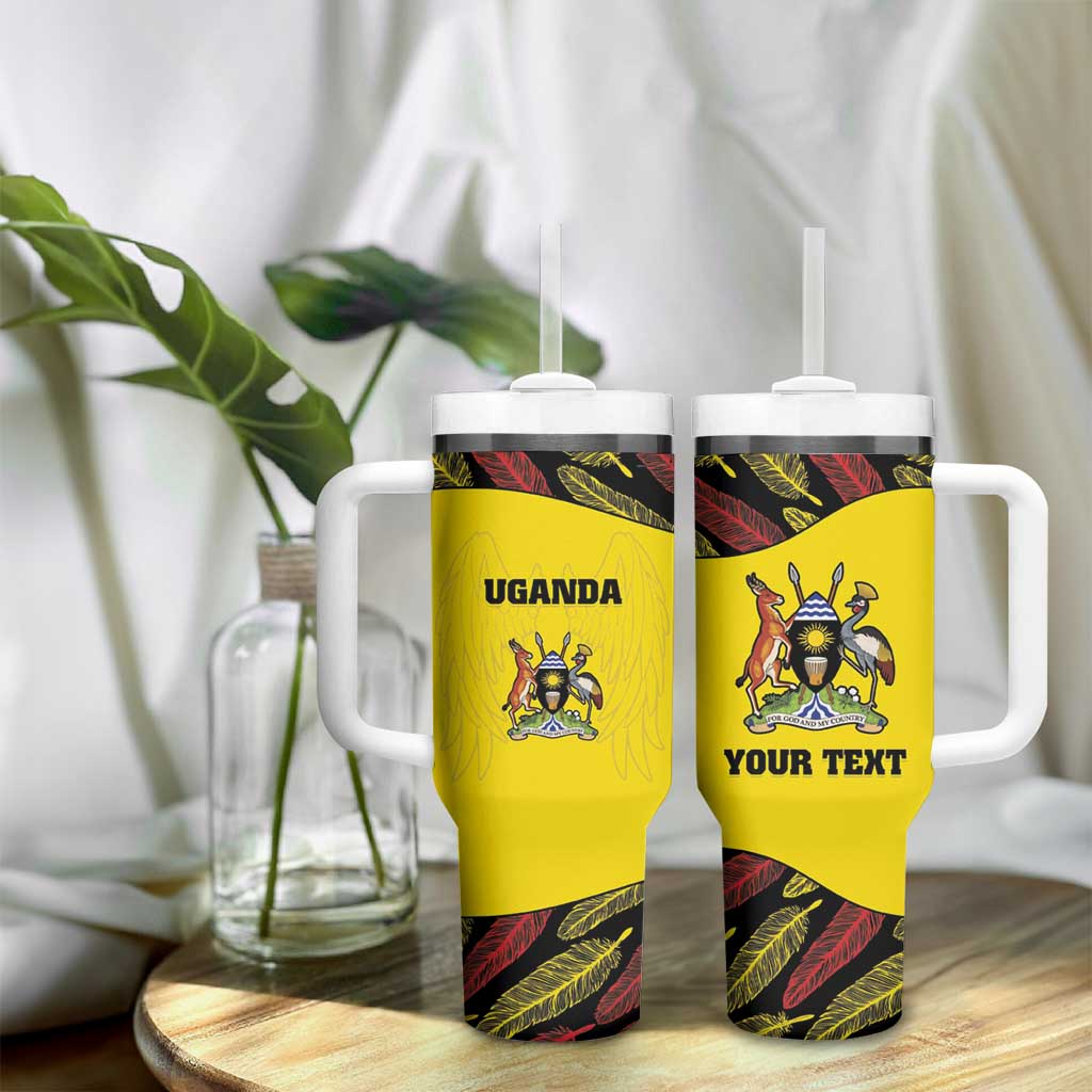 Custom Uganda Cricket Tumbler With Handle Come On Cricket Cranes LT15