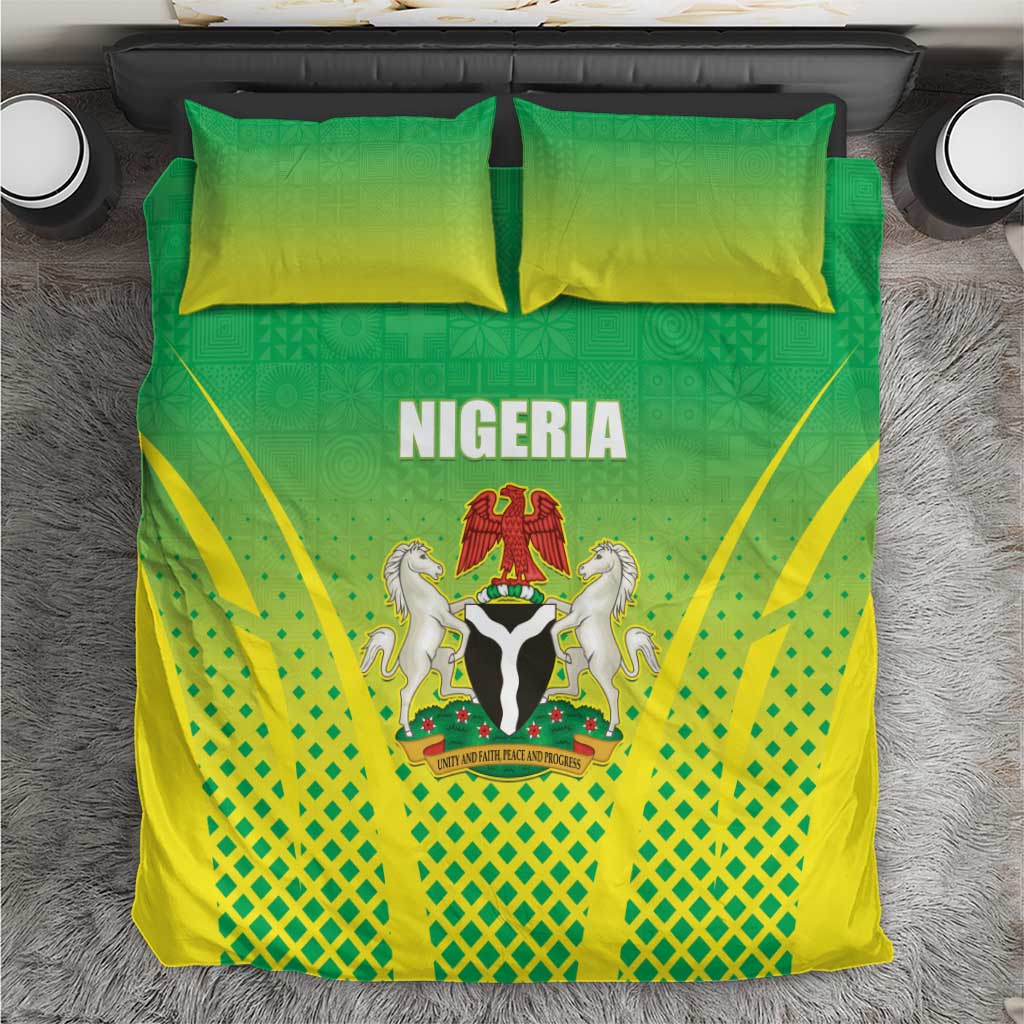 Nigeria Cricket Bedding Set Go Yellow Greens LT15