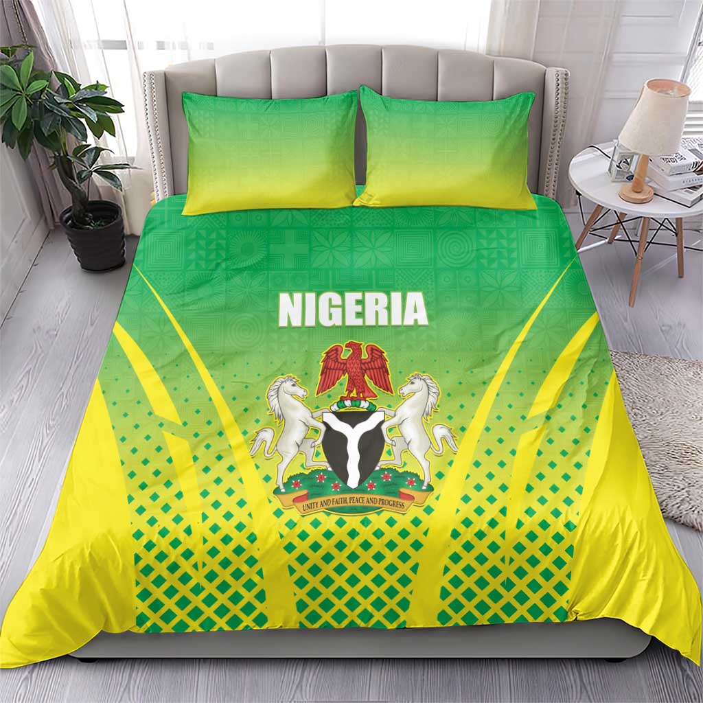 Nigeria Cricket Bedding Set Go Yellow Greens LT15