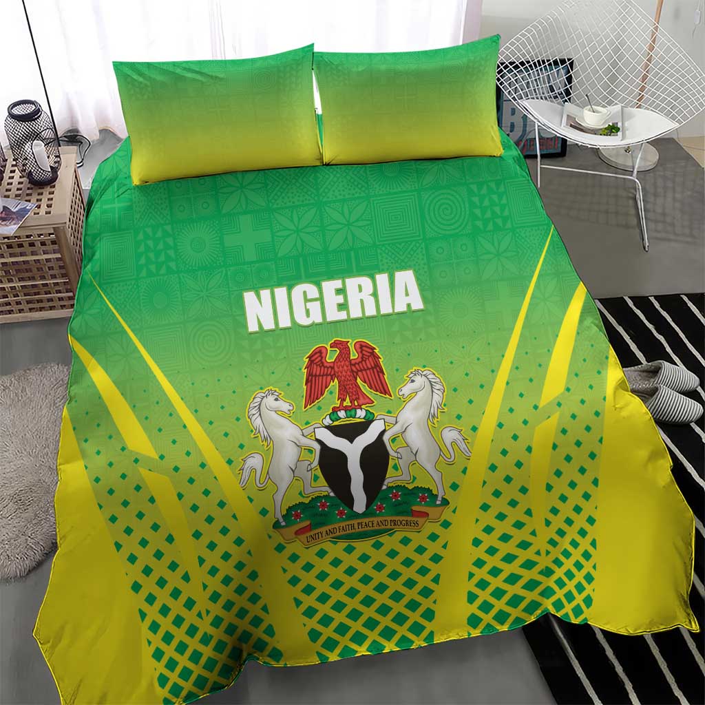 Nigeria Cricket Bedding Set Go Yellow Greens LT15