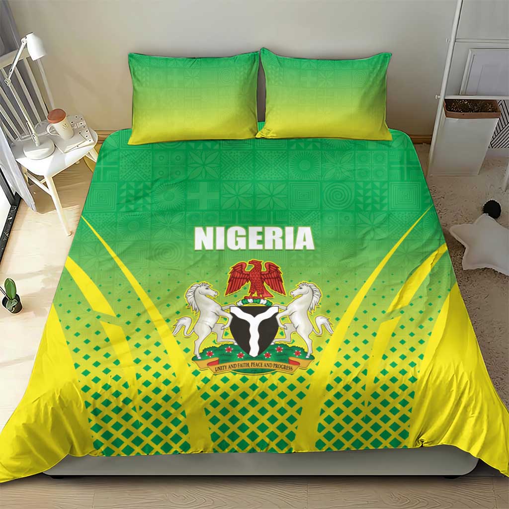 Nigeria Cricket Bedding Set Go Yellow Greens LT15