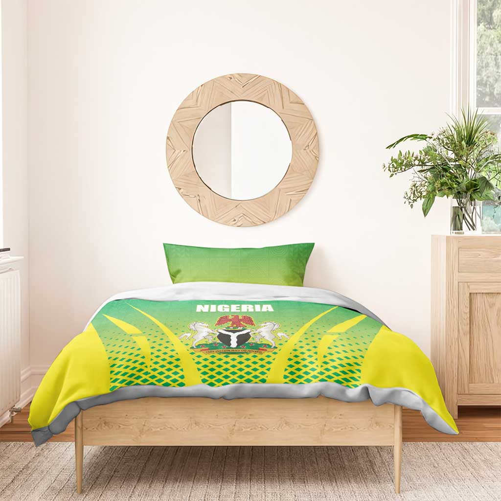 Nigeria Cricket Bedding Set Go Yellow Greens LT15