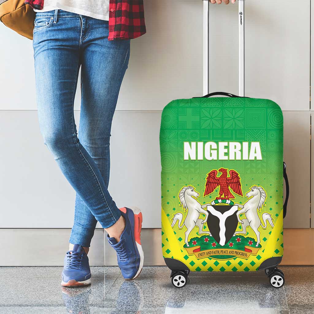 Nigeria Cricket Luggage Cover Come On Yellow Greens LT15