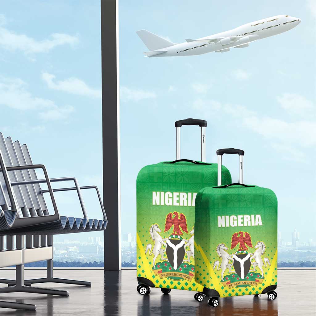 Nigeria Cricket Luggage Cover Come On Yellow Greens LT15