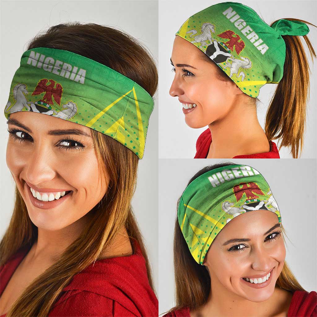 Nigeria Cricket Neck Gaiter Come On Yellow Greens LT15