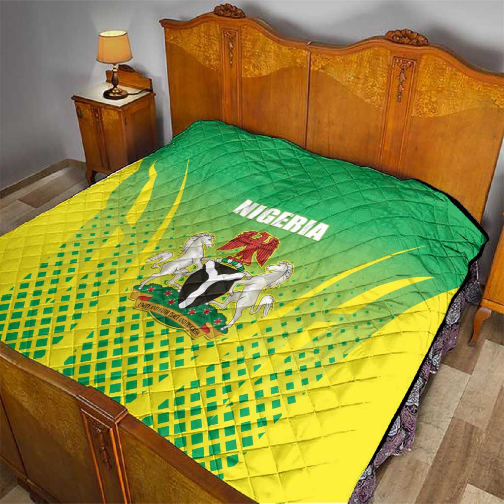 Nigeria Cricket Quilt Go Yellow Greens LT15