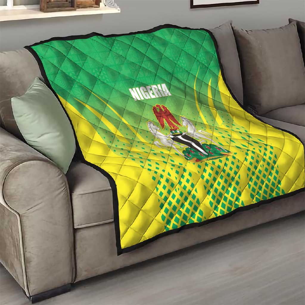 Nigeria Cricket Quilt Go Yellow Greens LT15