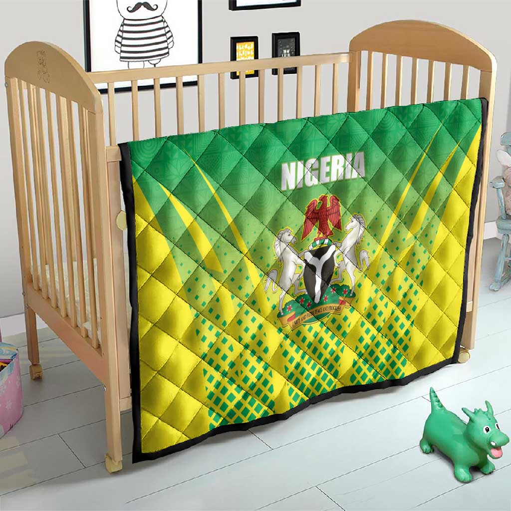 Nigeria Cricket Quilt Go Yellow Greens LT15