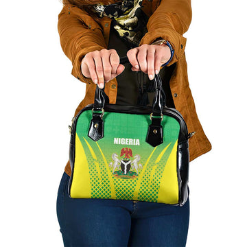 Nigeria Cricket Shoulder Handbag Come On Yellow Greens LT15