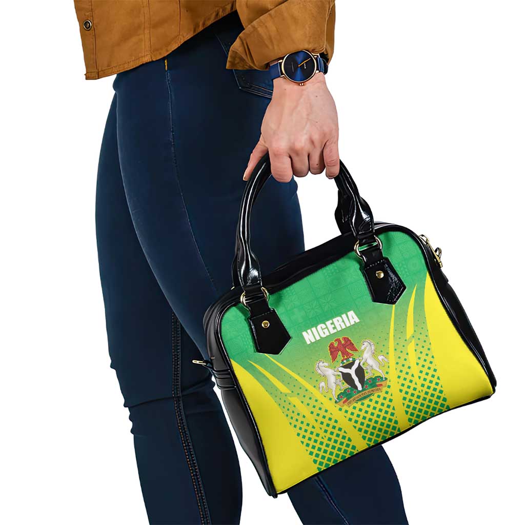 Nigeria Cricket Shoulder Handbag Come On Yellow Greens LT15