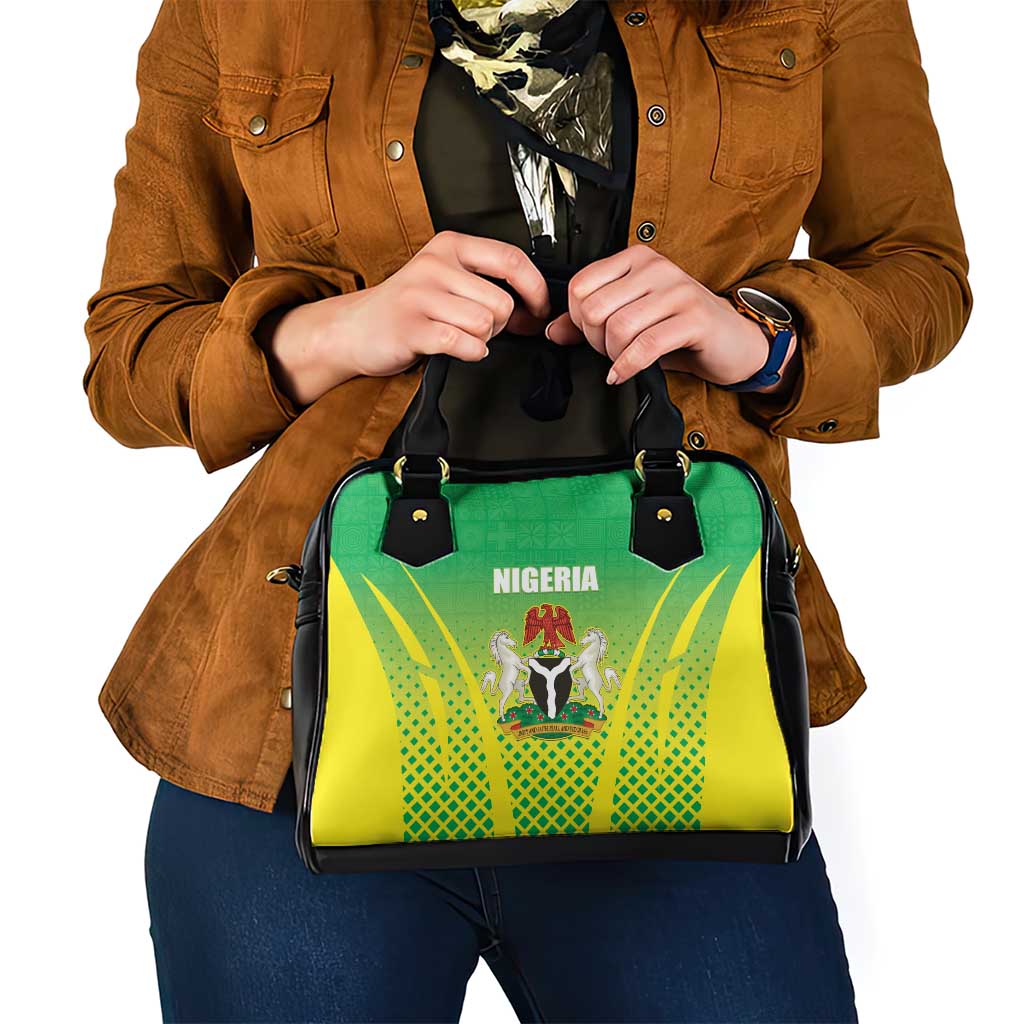 Nigeria Cricket Shoulder Handbag Come On Yellow Greens LT15