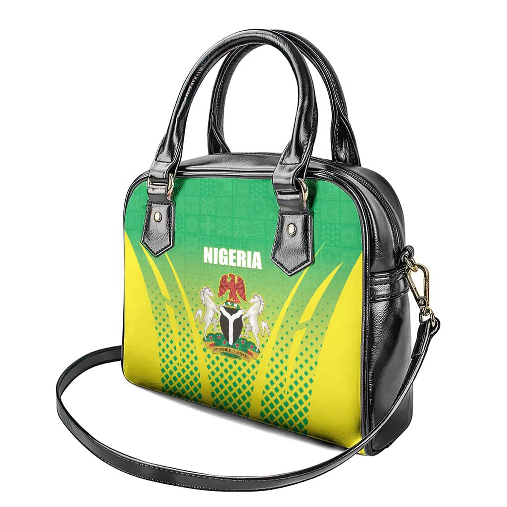 Nigeria Cricket Shoulder Handbag Come On Yellow Greens LT15