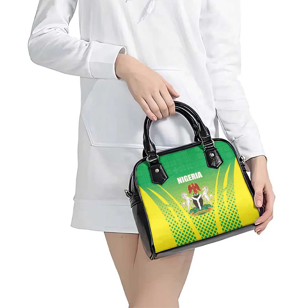 Nigeria Cricket Shoulder Handbag Come On Yellow Greens LT15