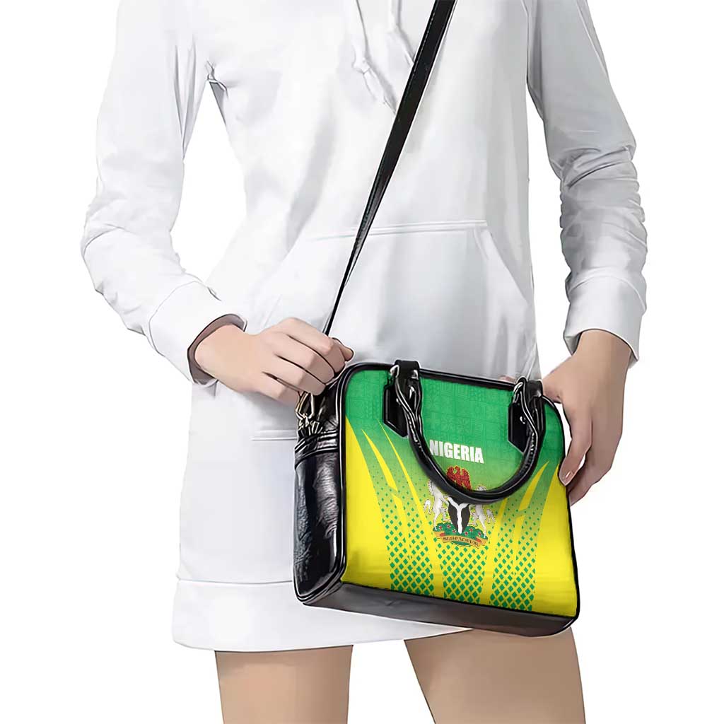 Nigeria Cricket Shoulder Handbag Come On Yellow Greens LT15