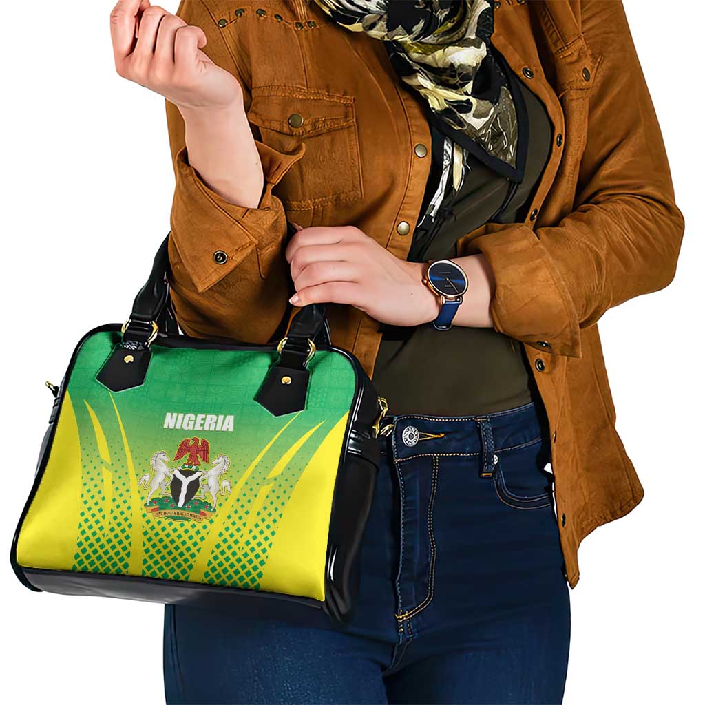 Nigeria Cricket Shoulder Handbag Come On Yellow Greens LT15