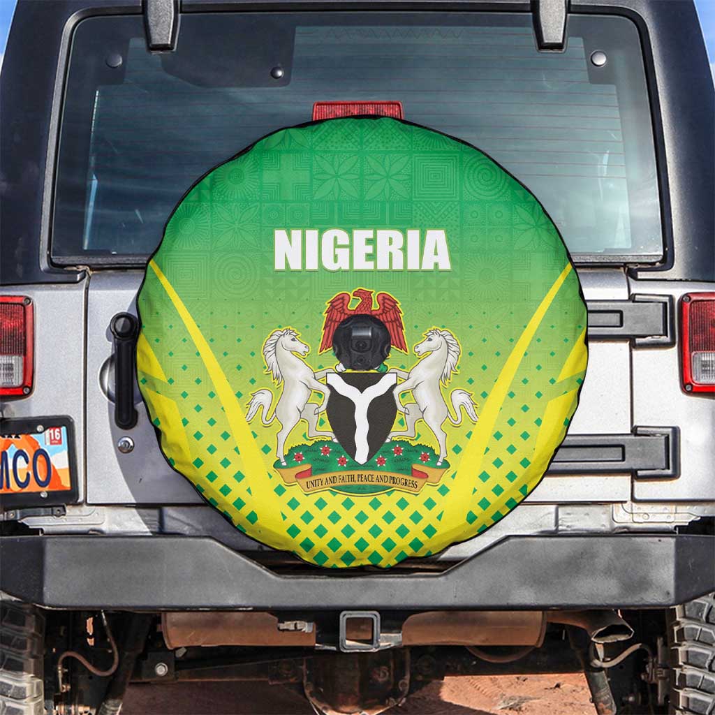 Nigeria Cricket Spare Tire Cover Come On Yellow Greens LT15