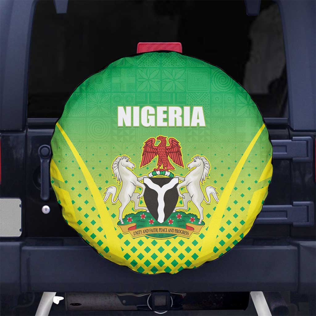 Nigeria Cricket Spare Tire Cover Come On Yellow Greens LT15