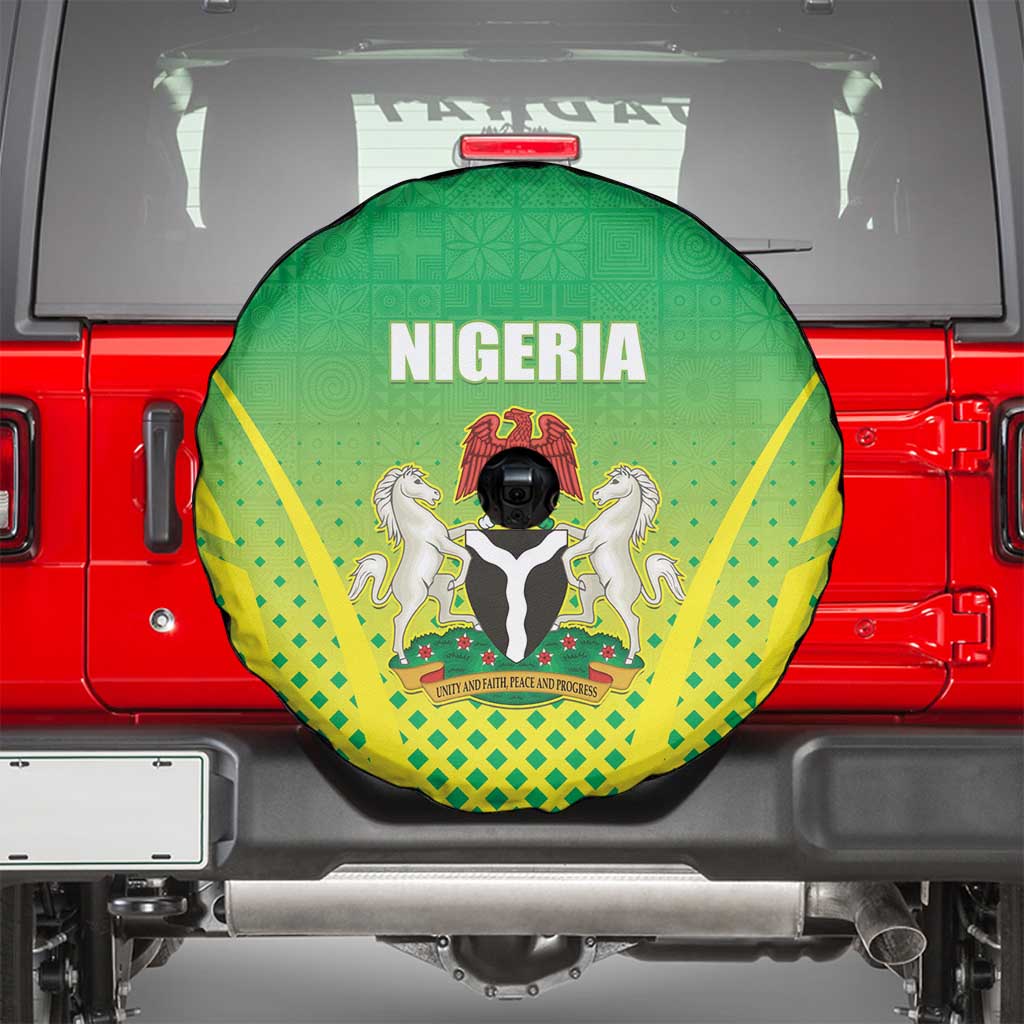 Nigeria Cricket Spare Tire Cover Come On Yellow Greens LT15