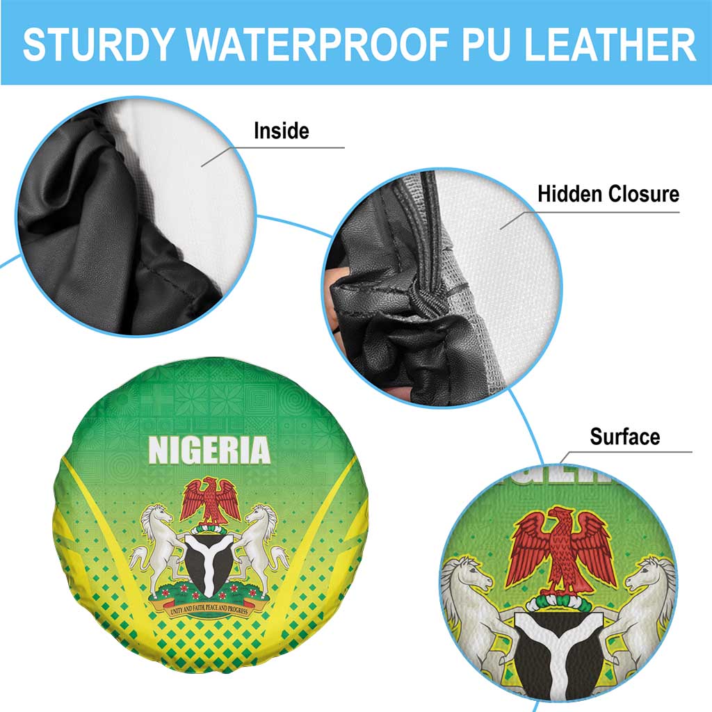 Nigeria Cricket Spare Tire Cover Come On Yellow Greens LT15