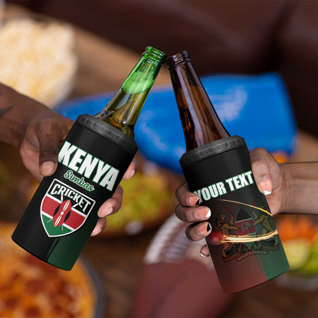 Custom Kenya Cricket 4 in 1 Can Cooler Tumbler Come On Simbas LT15