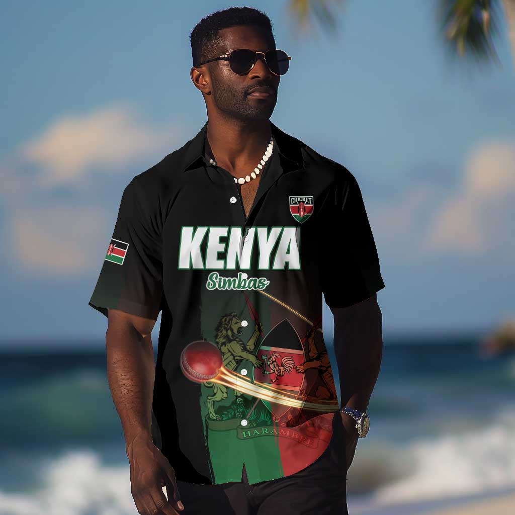 Custom Kenya Cricket Hawaiian Shirt Come On Simbas LT15