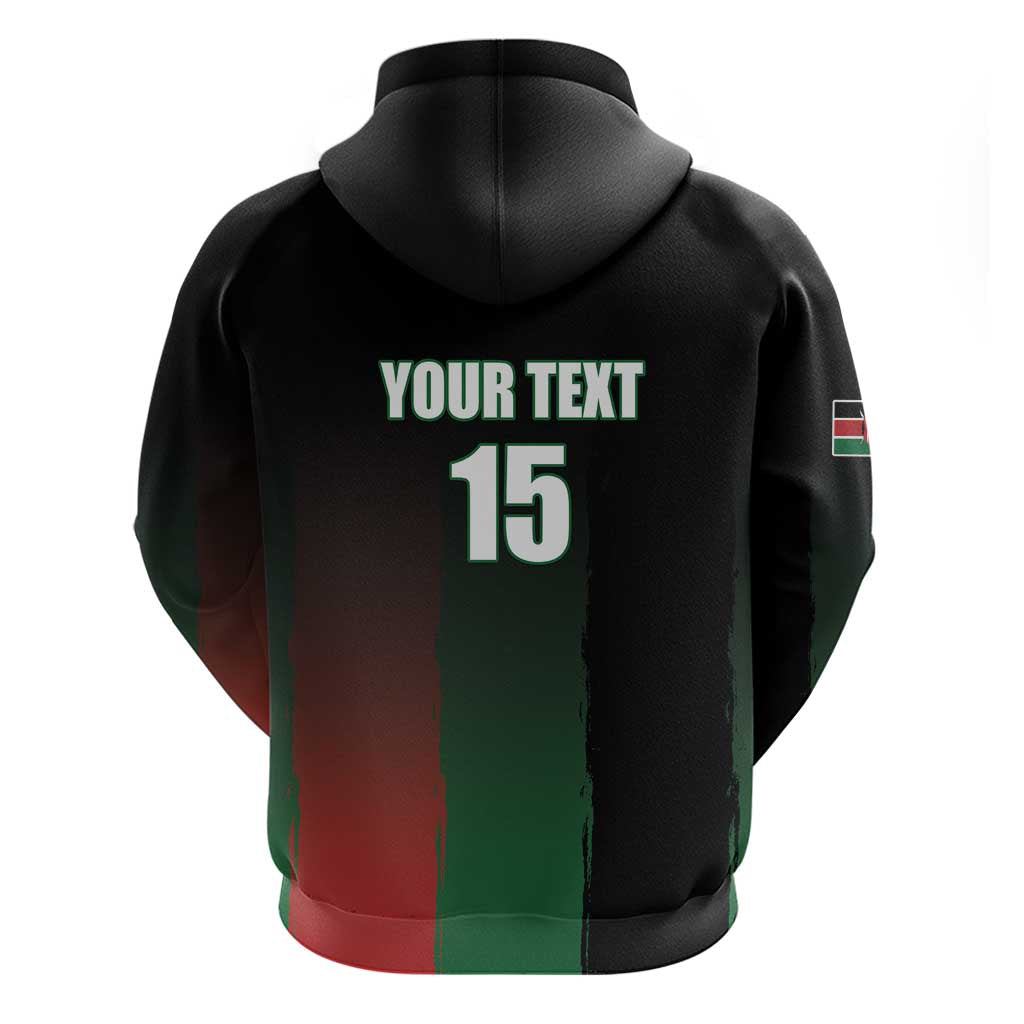 Custom Kenya Cricket Hoodie Go Simbas Go LT15