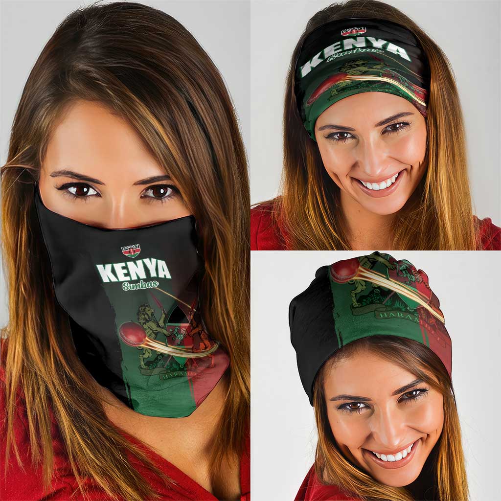 Kenya Cricket Neck Gaiter Go Simbas Go LT15