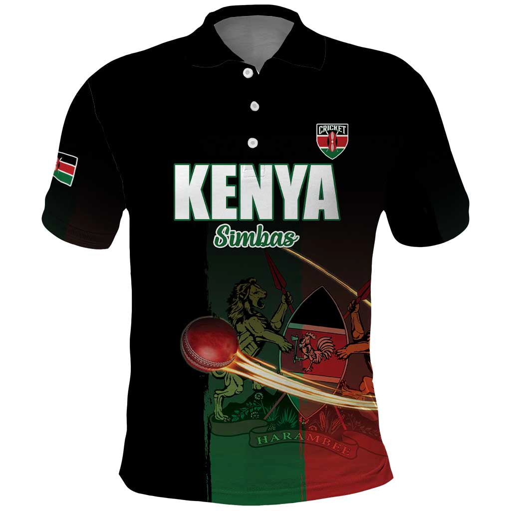 Custom Kenya Cricket Polo Shirt Go Simbas Go LT15