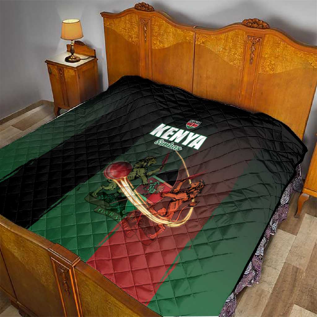 Kenya Cricket Quilt Come On Simbas LT15