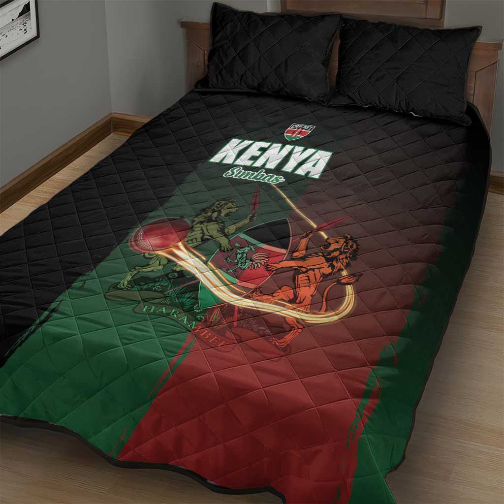 Kenya Cricket Quilt Bed Set Come On Simbas LT15