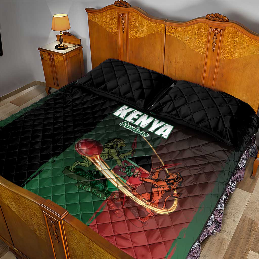 Kenya Cricket Quilt Bed Set Come On Simbas LT15