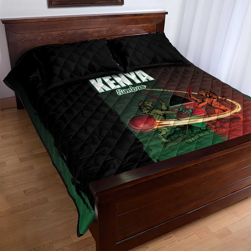Kenya Cricket Quilt Bed Set Come On Simbas LT15