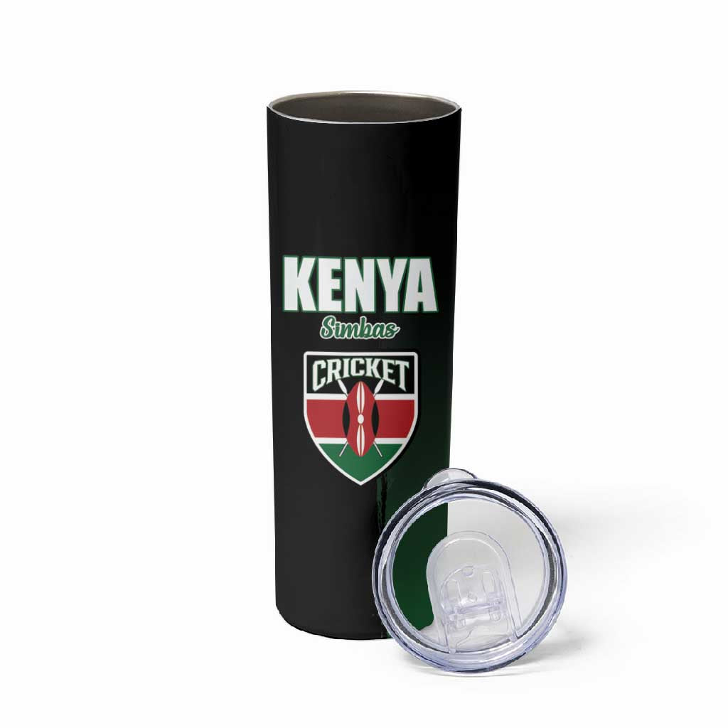 Custom Kenya Cricket Skinny Tumbler Come On Simbas LT15