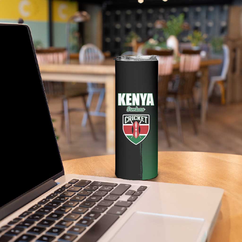 Custom Kenya Cricket Skinny Tumbler Come On Simbas LT15