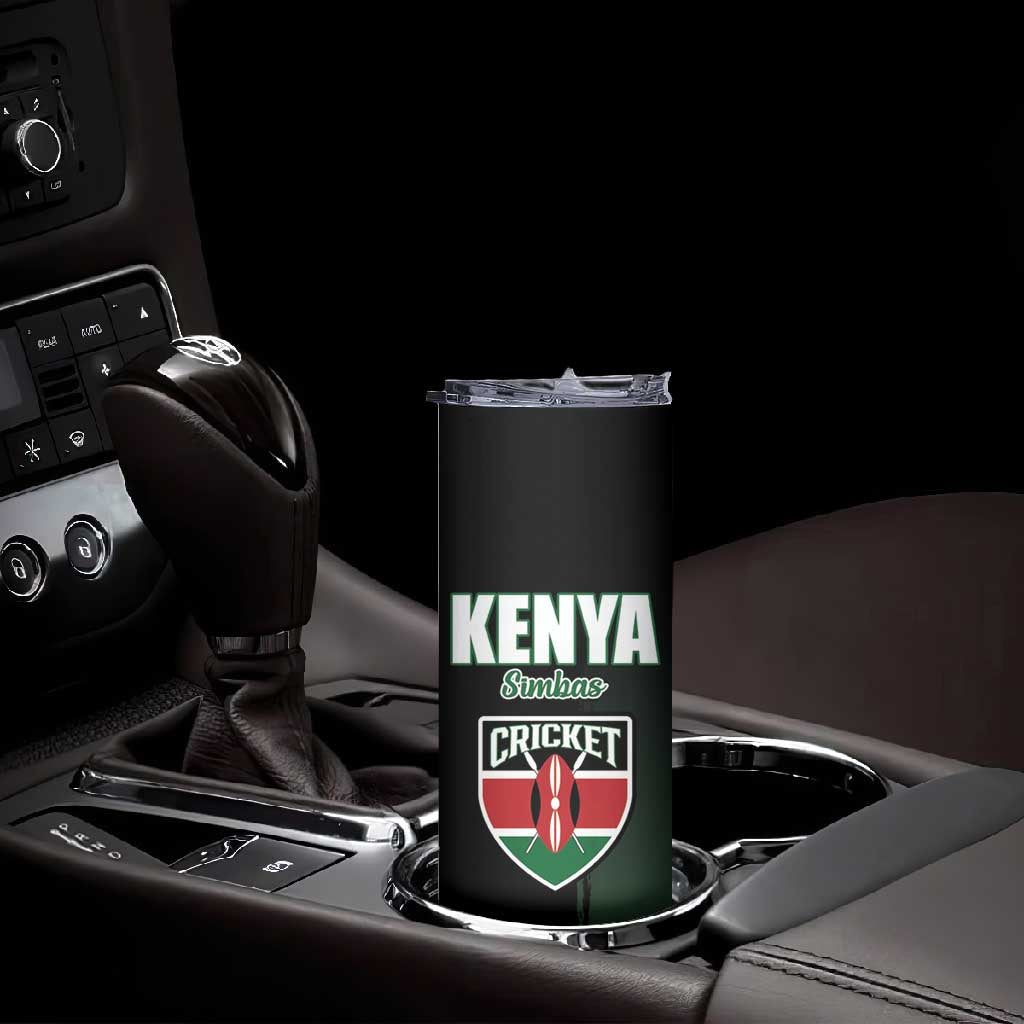 Custom Kenya Cricket Skinny Tumbler Come On Simbas LT15